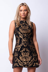 Jacquard Mini Dress