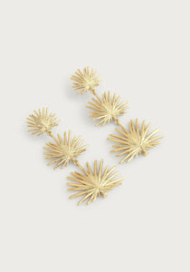 Triple Fan Palm Earring