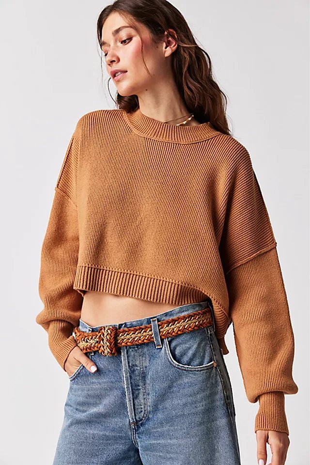 Easy Street Crop Pullover - Bandit and the Babe