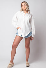 front pocket white button down